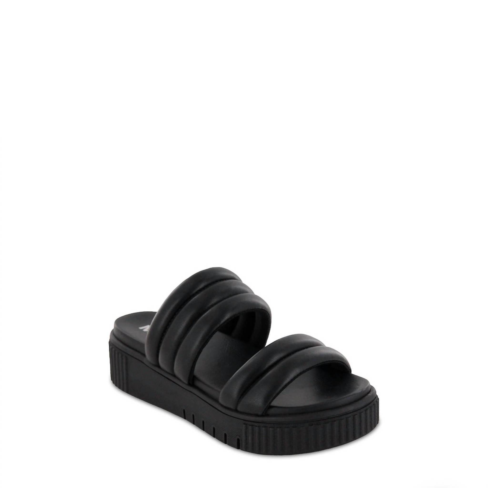 New Mia Women's Leni Bubble Strap Platform Sandal In Black